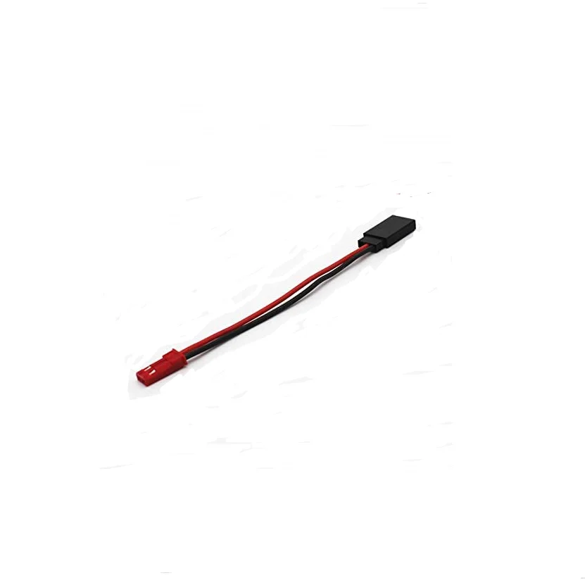 Lot de câbles JST 20AWG 100mm pour charge RC, adapté au récepteur et à la batterie, présenté sur fond blanc.