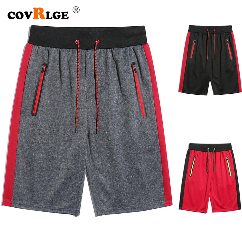 

Covrlge Mens Fitness Bodybuilding Shorts Summer Fashion Patchwork Short Pants Sportswear Jogger Causal Streetwear MKD049