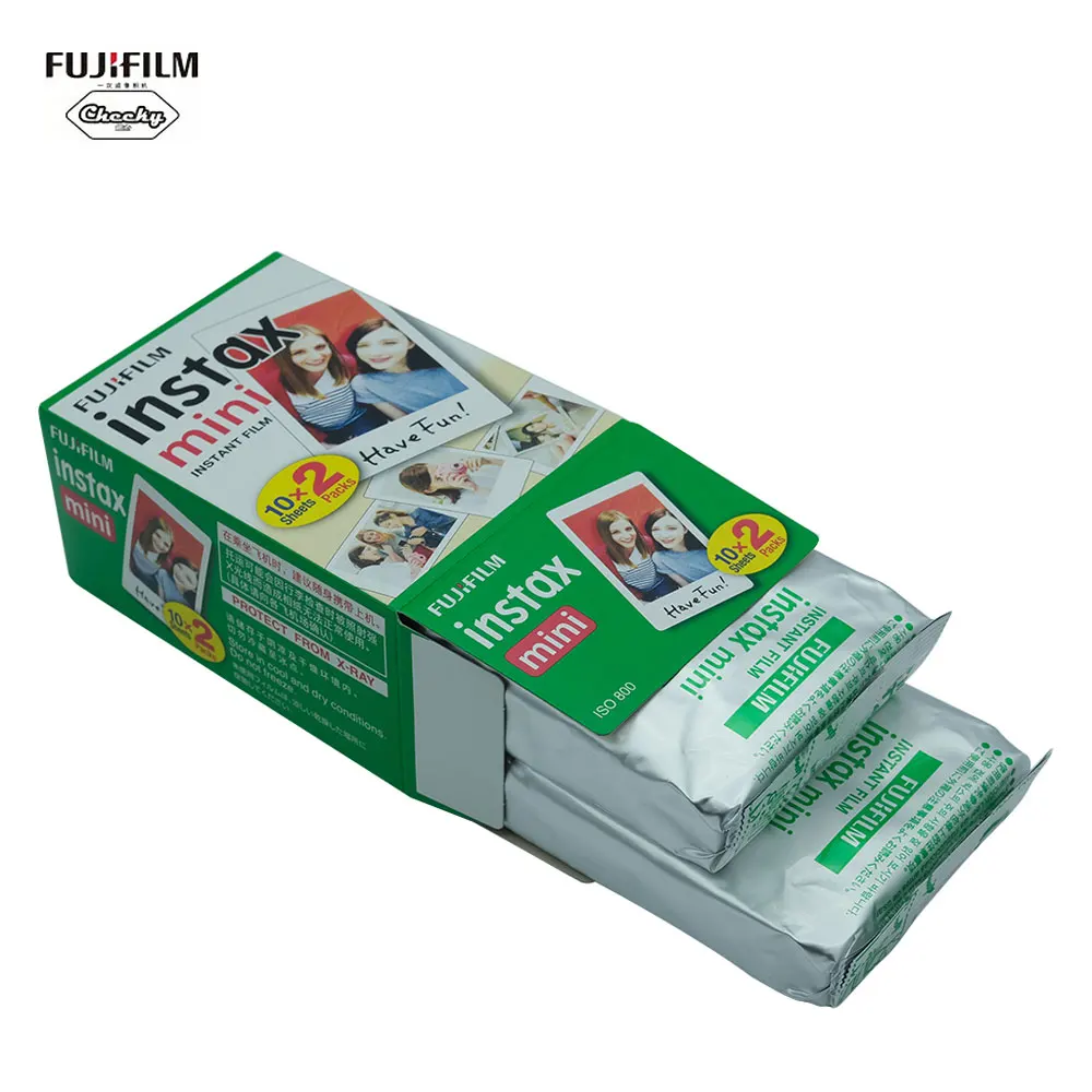 Fujifilm Instax Mini Film White Edge 20 листов/пачек фотобумага для Fuji mini 9/8/7s/25/50/90 с упаковкой
