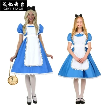 

Alice In Wonderland Party Cosplay Costume Anime Sissy Maid Uniform Sweet Lolita Dress Halloween Costumes For Women Girls
