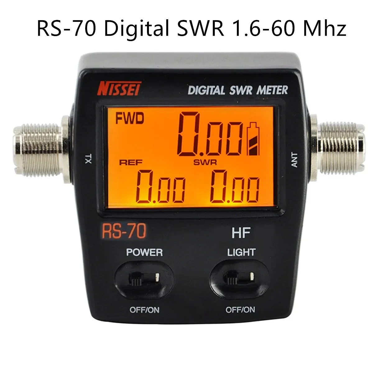 NISSEl RS-70 Digital SWR &ampamp Power Meter 1.6-60 Mhz HF 200W For 2 Way Radios | Электроника