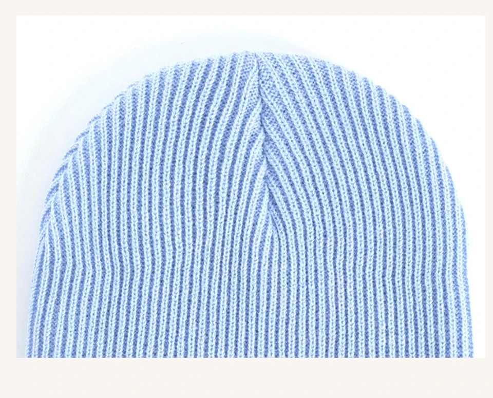 Geebro Winter Hut Für Frauen Einfarbig Ribbed Beanie Mann Gestrickte Schädeldecke Unisex Warme Verdicken Gefesselt Beanies Slouchy Bonnets – Detail 9