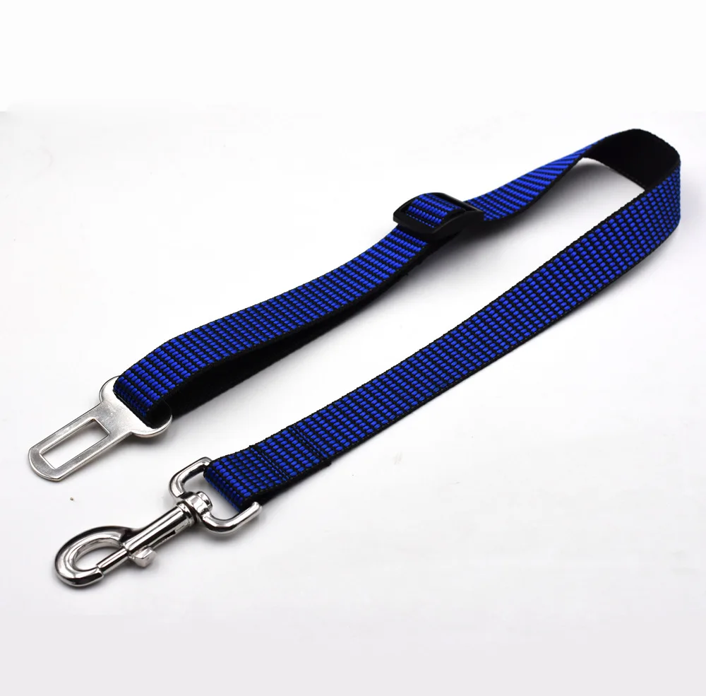 

Royal Blue Outdoor Car Mounted Pet Seat Belt Dog Safety Belt Strength