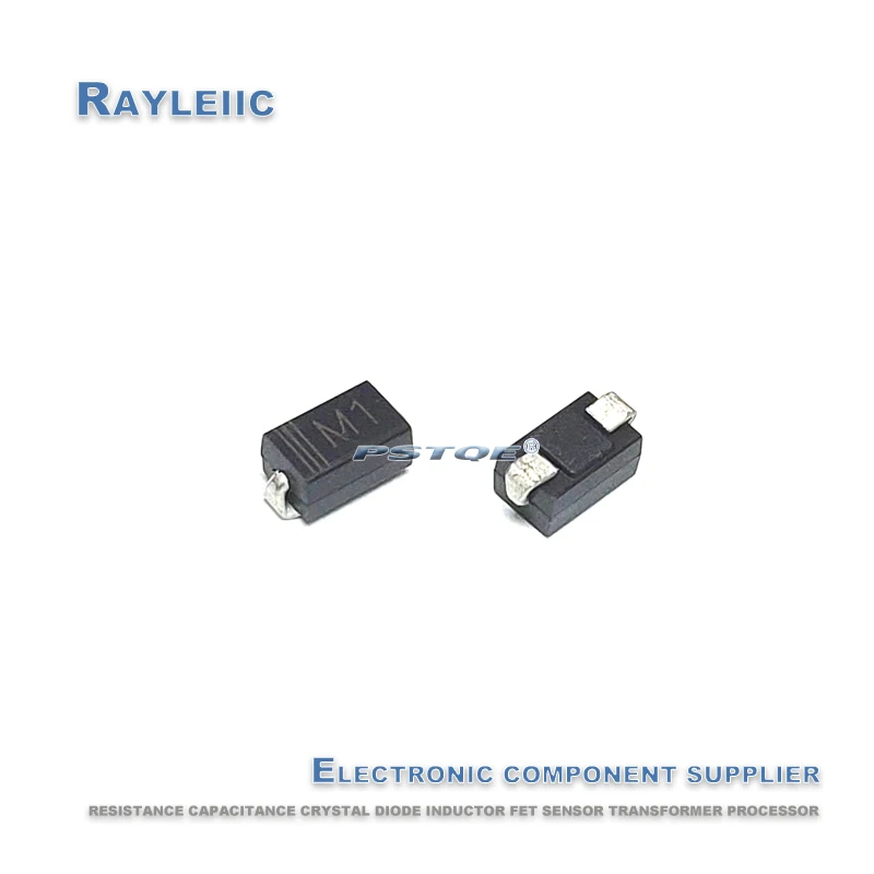 M1 SMA M11A с алюминиевой крышкой, 50В IN4001 DO-214AC 1N4001 SMD выпрямительный диод