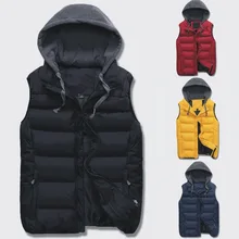 Men Casual Warm Waistcoat MEN'S Wear Hooded Waistcoat Couples Waistcoat Fashion Thick Warm Waistcoat