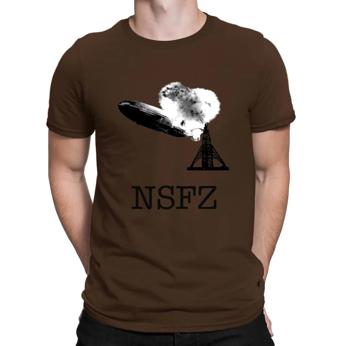 Не безопасная для Zeppelins Футболка Slim Fit Creature Top Tee натуральная футболка для мужчин весна осень круглый воротник Лучшая распродажа