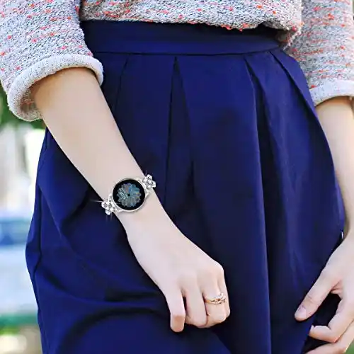 Steel Strap Loop For Galaxy Watch 46mm Active 2 40 44mm Band Stainless Steel Strap 22mm 20mm Band Women Diamond Bracelet Amazfit Aliexpress