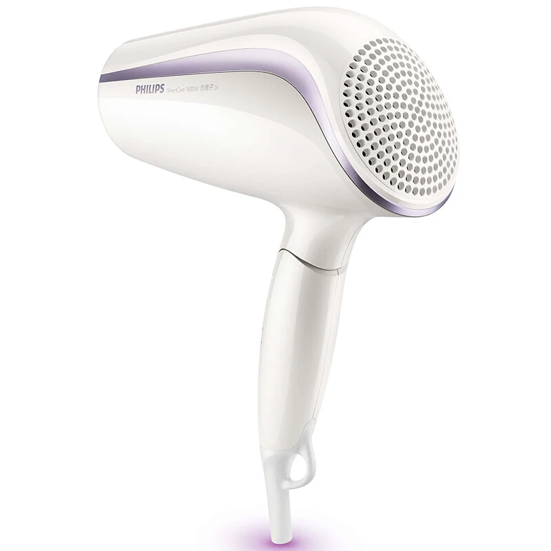 Фен для волос Philips BHC203/05 домашний отрицательный ион Уход за волосами с высокой мощностью складной холодный горячий воздух постоянная температура 6 передач - Цвет: BHC203