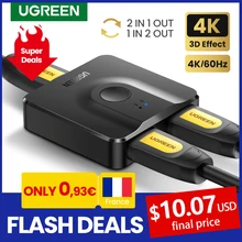 UGREEN HDMI Splitter 4K HDMI Switch for Xiaomi Mi Box Bi-Direction 1x2/2x1 Adapter HDMI Switcher 2 In 1 Out for PS4 HDMI Switch