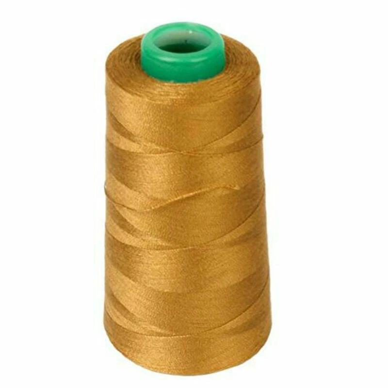 Hilo de dorado de poliéster hecho a mano, bolsa de ropa, decoración Jeans, línea de costura para máquina de coser, accesorio de 300M|Hilos de coser| - AliExpress