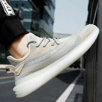 

High-quality lace-up men's outdoor running shoes breathable sports shoes non-slip comfortable mesh casual shoes Chaussure Homme