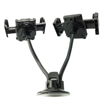 

2019 Car Dual Head Phone Mount Holder Dashboard Strong Suction Cup Phone Stand Bracket CSL88