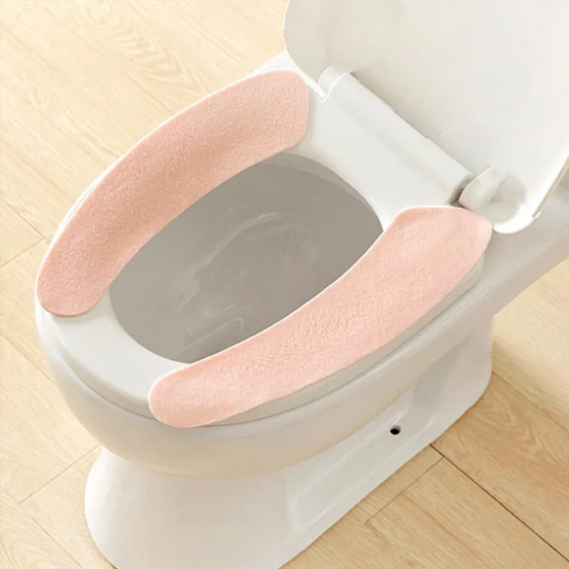 Чехол для унитаза мягкая WC вставка для унитаза коврик для сиденья моющаяся ванная комната грелка Крышка для сиденья коврик для унитаза липкий коврик для сиденья