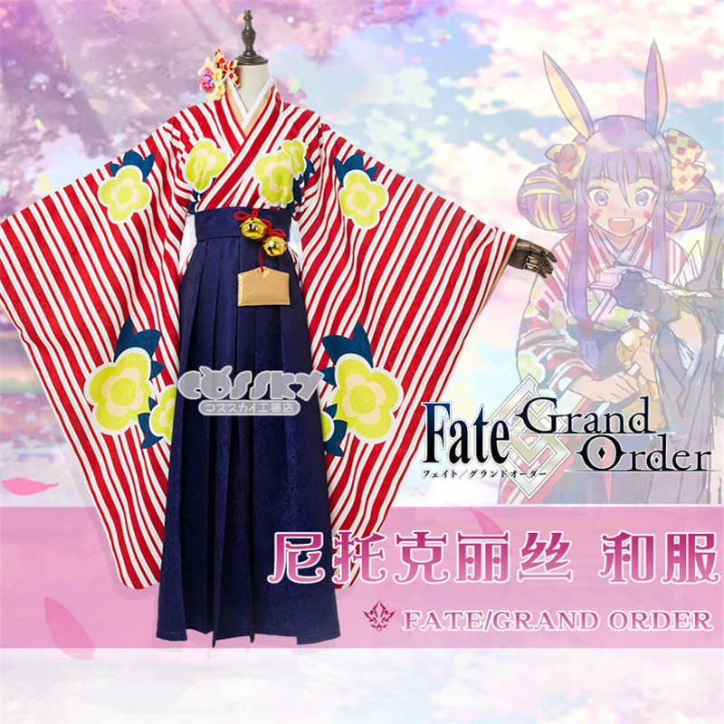 

Anime Fate Grand Order Nitocris Kimono Cosplay Costume Adulte Japanese Cos Dress H