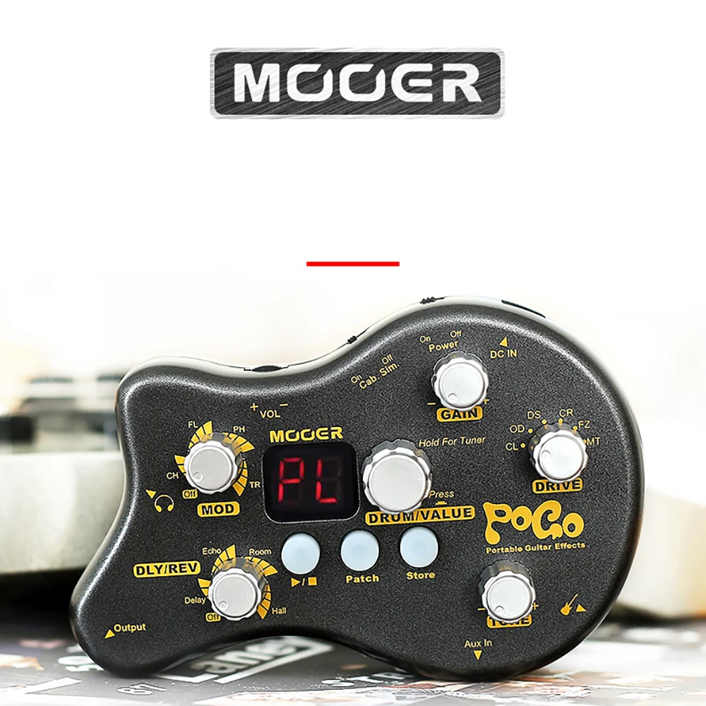 Портативный гитарный Многофункциональный процессор Mooer POGO педаль для гитары 15