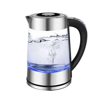 1.8L Blue LED Light Electric Glass Kettle 1800W Tea Coffee Kettle Pot with Temperature Control & Keep-Warm Function 1