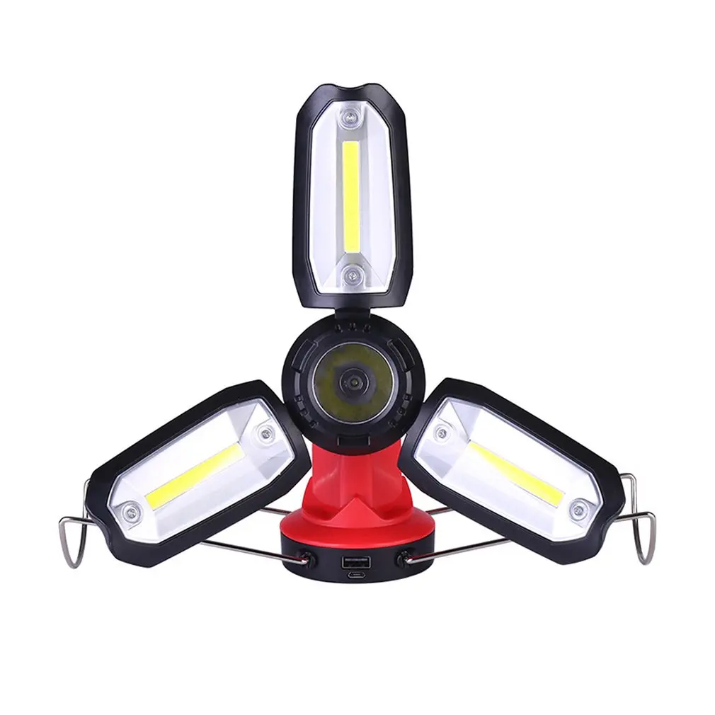 

Led Rechargeable Work Light Emergency Lamp Hand Torch Outdoor Camping Tent Lantern Usb Charging Portable Searchlight