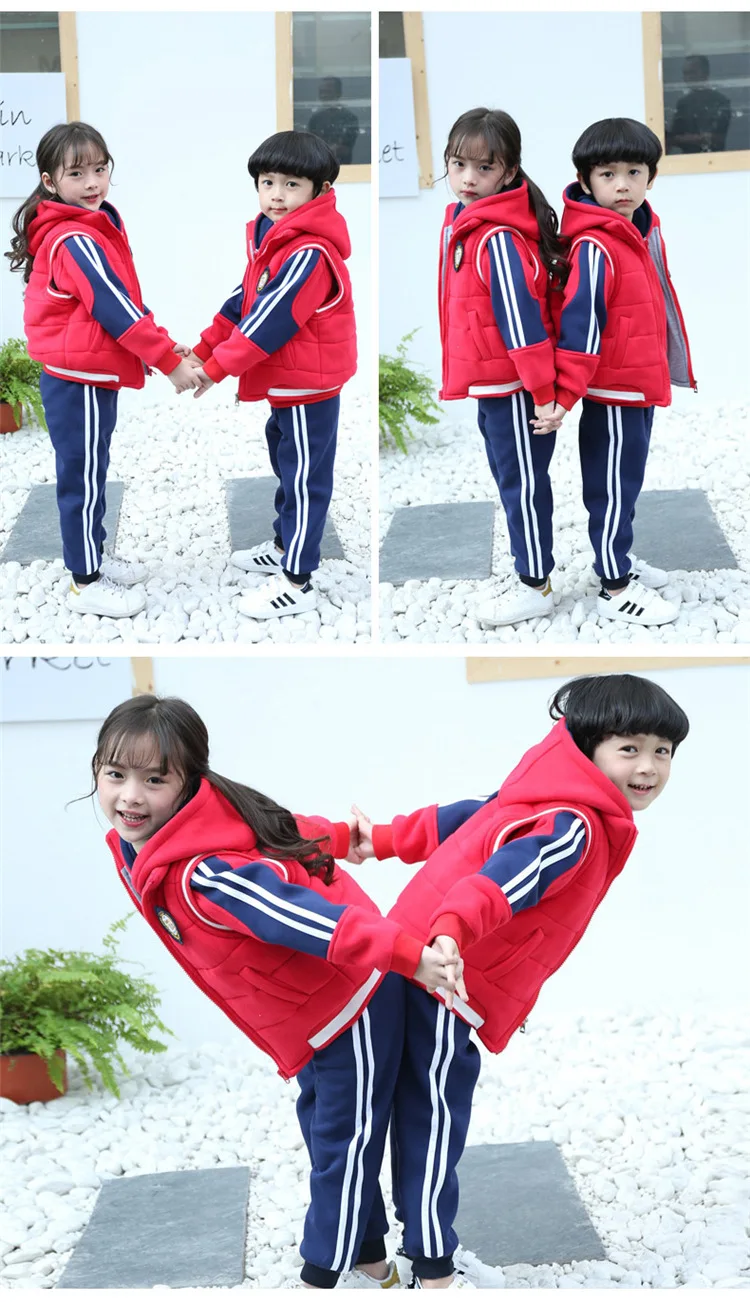 Kindergarten Suit Autumn& Winter New Style Primary School STUDENT'S School Uniform Men And Women Children Business Attire