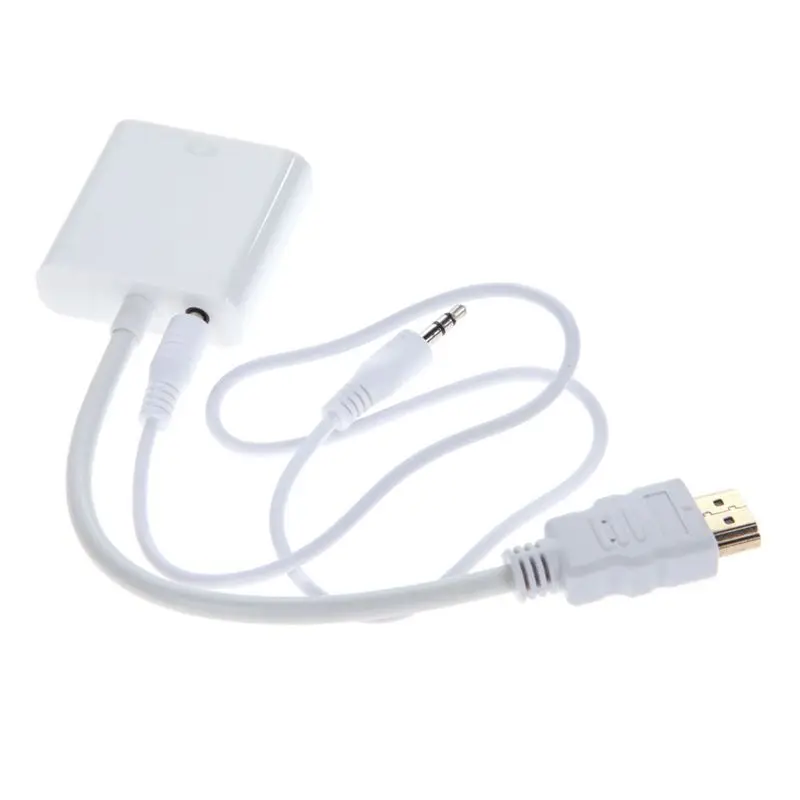 Адаптер преобразователя 1080P Micro HDMI/Mini HDMI/HDMI VGA с кабелем o Video черный и