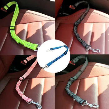 

Pet Dog Cat Car Seat Belt Adjustable Car Leash Harness Seatbelt for Small Medium Dogs Travel Reflective Retractable Pet Leash