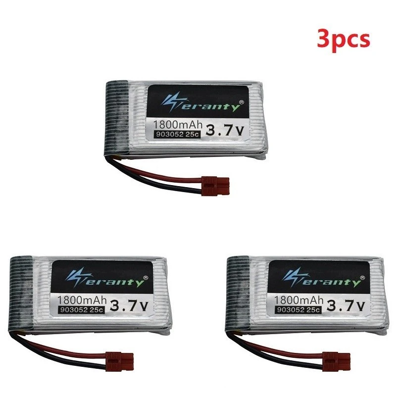 Обновление 3,7 v 1800mAh литий-полимерный Батарея+ Зарядное устройство для SYMA X5 X5S X5C X5SC X5SH X5SW X5UW X5HW запасная деталь для радиоуправляемого дрона 3,7 V lipo Батарея - Цвет: Зеленый