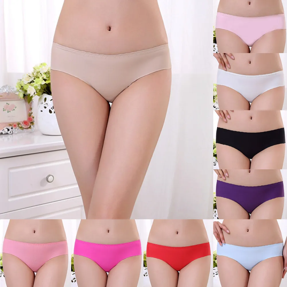 Sexy Ladies Cotton Mesh Transparent Panties Thongs String lingerie Fashion Low-Rise Women Underwear Seamless Briefs 1pcs yq01