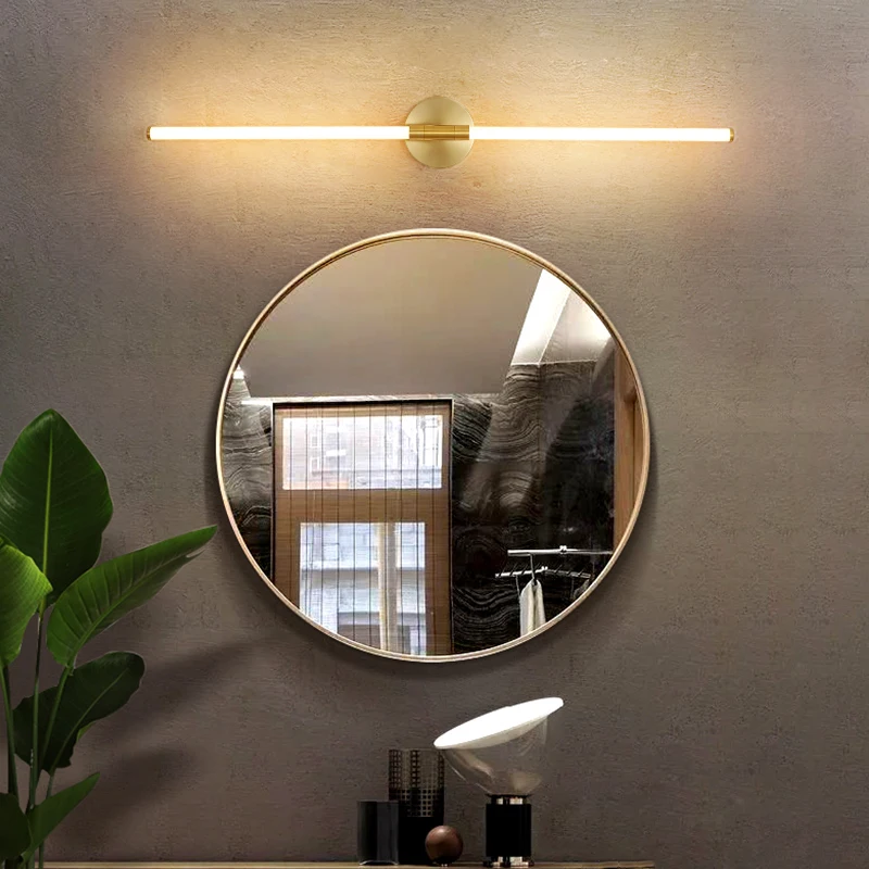 BDGBrushedcopperModernLedBathroomMirrorLightBedroomdressing