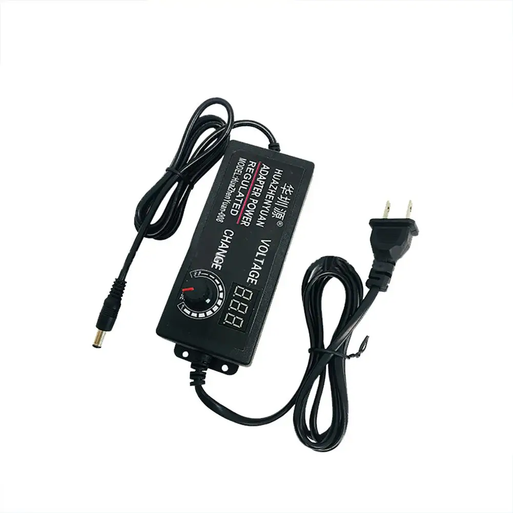 

72w Adjustable Voltage Power Supply With Small Display 12v DC Regulator Adapter Charger