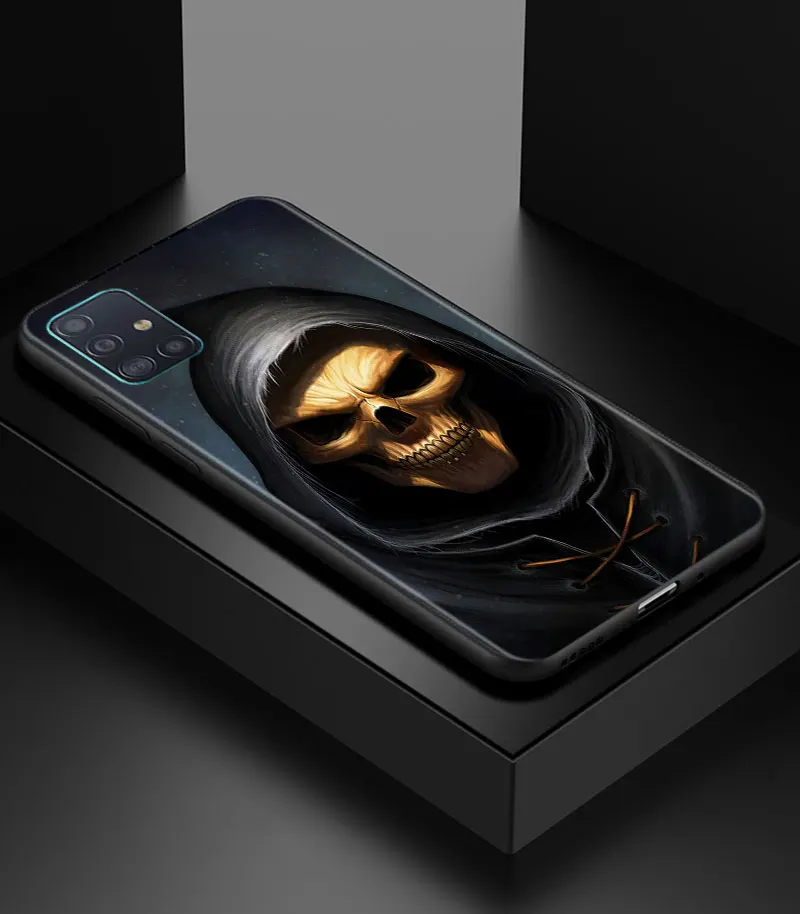 Grim Reaper Skull Skeleton Soft Phone Case Cover