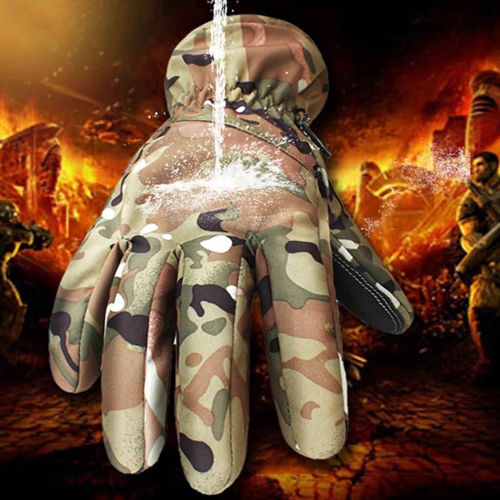 Winter Thermal Gloves Water Resistant Warm Glove Windproof for Running Cycling Driving Snow Skiing for Men and Women
