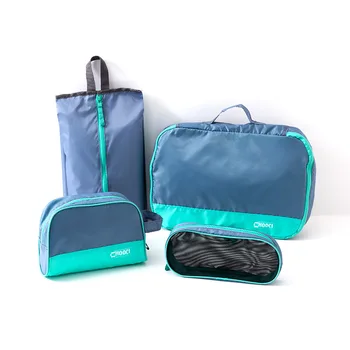 

Unisex outdoor travel storage bag set four-piece trolley bag clothing packaging and finishing package Cosmetic storage Wash bag
