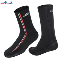 

3MM Super Elastic CR Non-Slip Diving Shoes Men And Women Diving Socks Warm And Wear-Resistant Ankle Snorkeling Socks