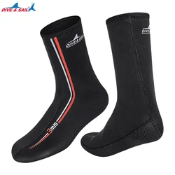 3MM Super Elastic CR Non-Slip Diving Shoes Men And Women Diving Socks Warm And Wear-Resistant Ankle Snorkeling Socks