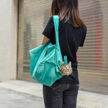 Pet Bag Outdoor Cat Bags Dog Backpack Out Portable Foldable Carrier Bags Breathable Portable Comfort Easy Wash Multifunction Bag