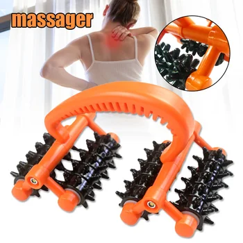 

High Quality Rolling Handheld Massager Roller Wheel Back Arms Legs Stress Relief Massage X85
