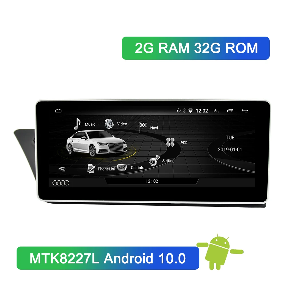 

10.25 inch Android 10 original car multimedia player navigation GPS video stereo BT SWC DVD radio for 2009-2016 Audi A4A4L A5 B8