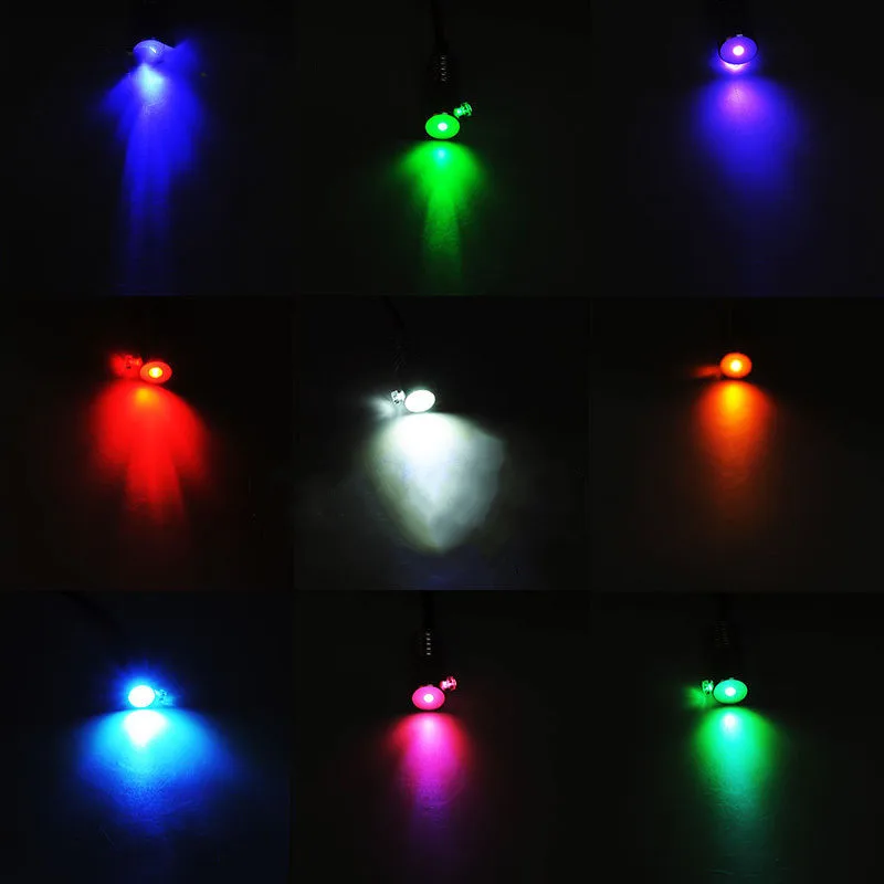 DC12V Led Light Source 10 Colors Mini LED Illuminator for 3mm(Dia.) Side Glow Fiber Optic Lamp Car Home Atmosphere Lighting DIY