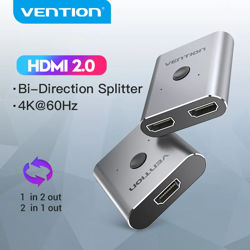 Vention HDMI переключатель 4K Bi Direction 1x 2/2x1 2 0 разветвитель в 1 выход адаптер для PS4 TV Box