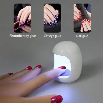 

3W Mini Small Gel Lamp Portable Nail Light Egg Shape Phototherapy Lamp Smart Sensor Nail Lamp LED Uv Lamp Professional Nail Art