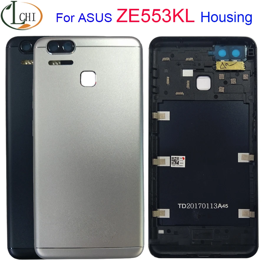 Крышка батарейного отсека для ASUS ZenFone 3 Zoom ZE553KL задняя крышка Z01HD Z01HDA с наклейкой |