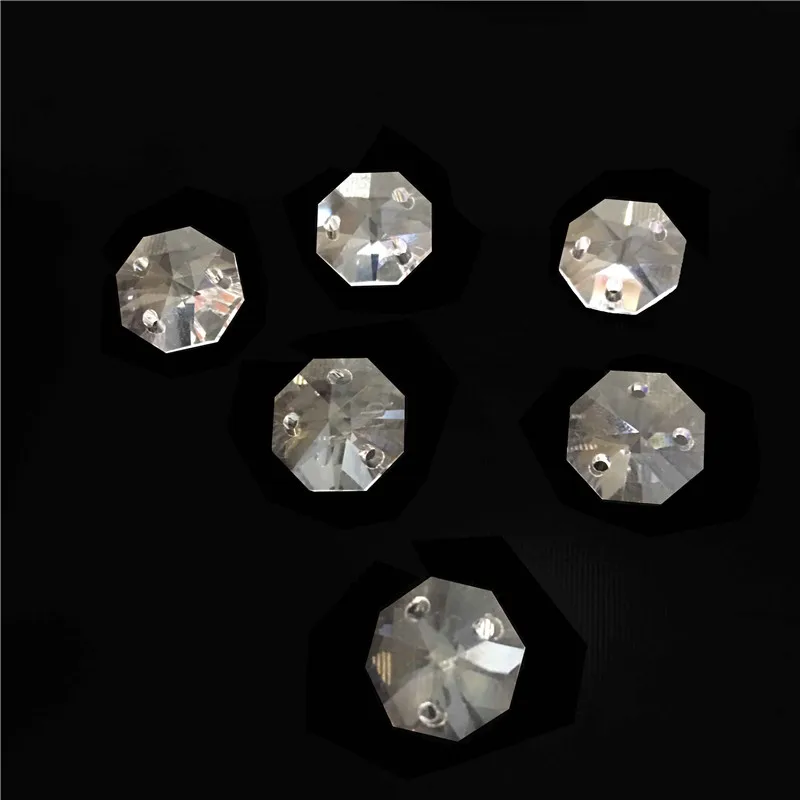 Прозрачные 10 мм 14 мм 16 мм 20 мм 30 мм 40 мм 50 мм Восьмиугольные кристаллы стеклянная люстра прим бусины для декора люстры