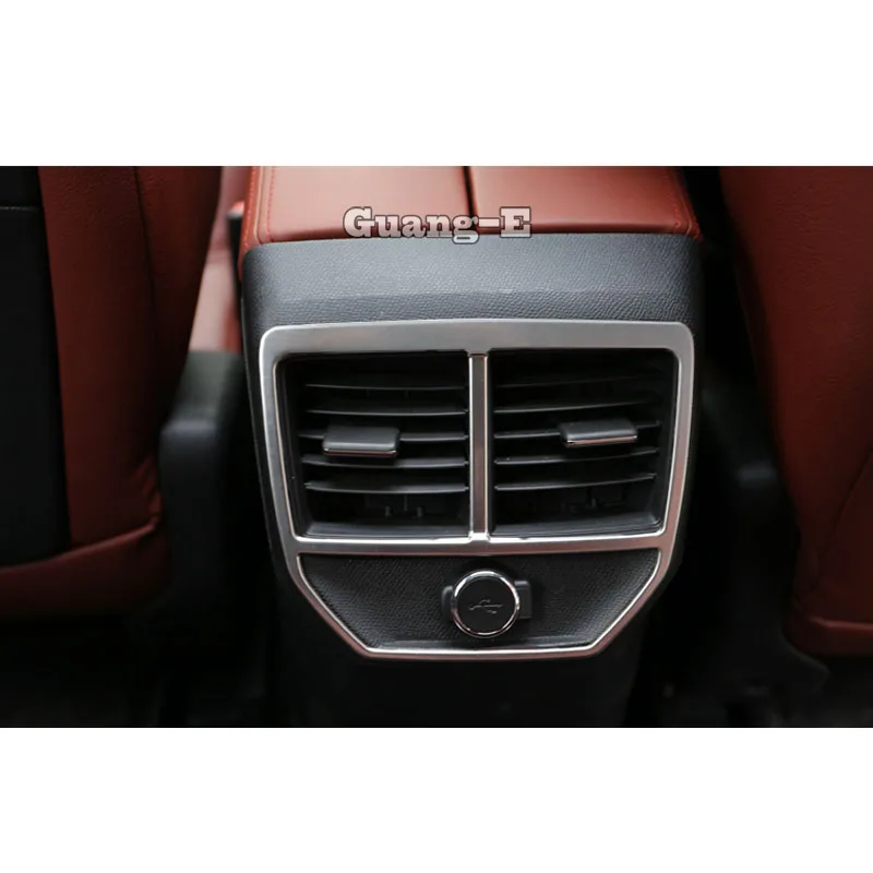 

Car Styling Garnish Cover Sticker Frame Lamp Trim Back Rear Air Condition Outlet Vent For Peugeot 3008 GT 3008GT 2016 2017 2018