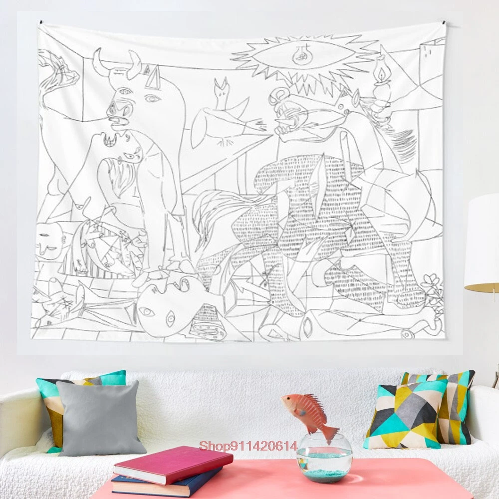 Гобелен Guernica для искусства линий Пикассо Настенный декор ручной работы в стиле