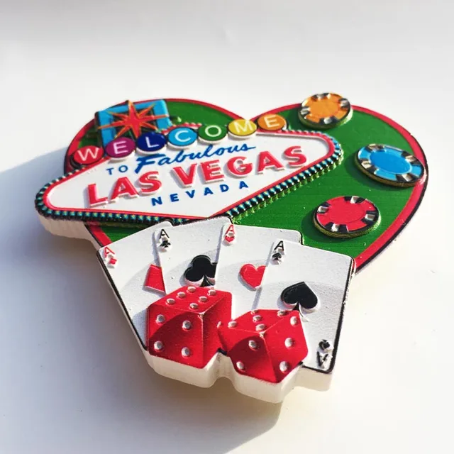 Las Vegas Hűtőszekrény Mágnesek Világutazás Ajándéktárgy Mágneses Matricák - Image 4