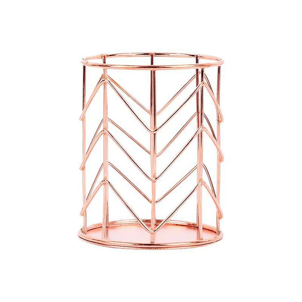 

Pencil Holder Round Iron Mesh Pen Cup Stationery Organizer Makeup Brush Holder For Office Home School Desk Accessories