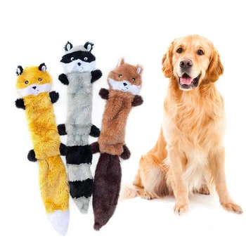 

Pet Squeaky Toy Simulation Plush Animal Puzzle Chew Toy For Dog Teeth Training Supplies Durability Chew Molar Toy Jouet Chien