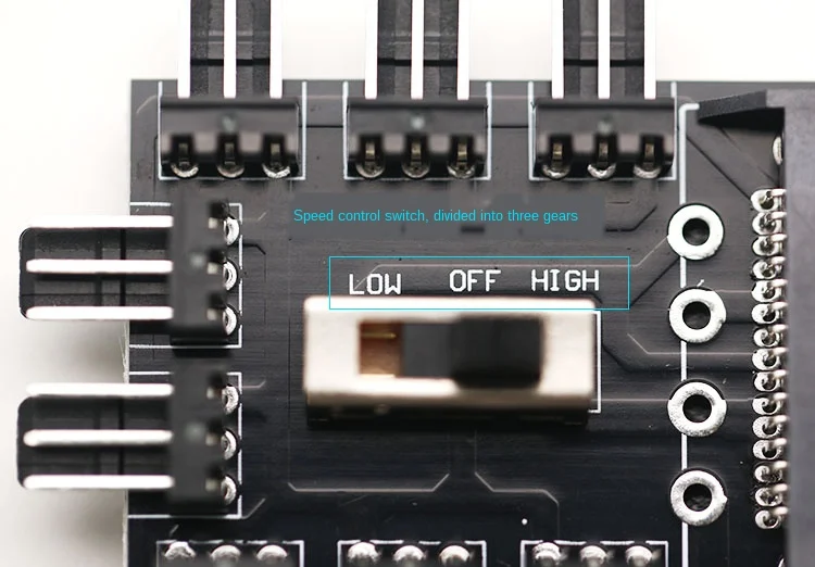 3 контактный Компьютерный Вентилятор с контролем скорости может быть подключен к