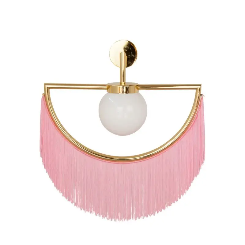 

Post modern fringe living room study dining room art wall lamp bedside bedroom designer model room wall lamp