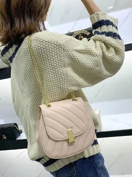 

2019 Autumn And Winter New Style Europe And America Handbag Shoulder Bag Tote Bag Shoulder Simple Big Bag