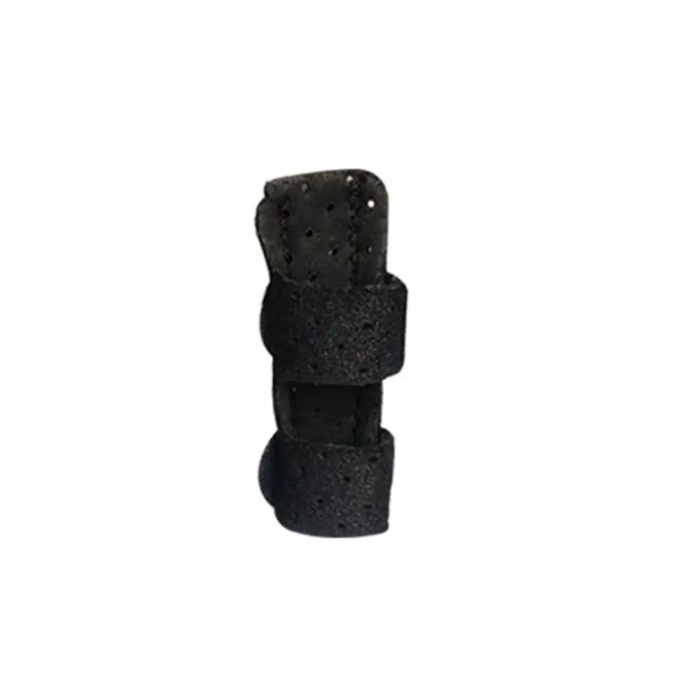 Finger Mover действия прямой Finger Guard рукав бинт для фиксации при переломах шина Удобная впитывающая пот защита для пальцев H4 - Цвет: Black